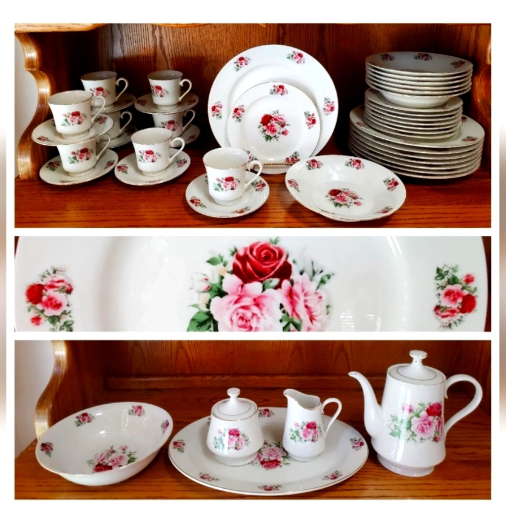 Retired 1970s Formalities by Baum Brothers 12 place setting Dinnerware set